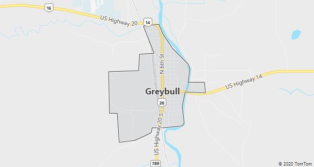 Map of Greybull, WY
