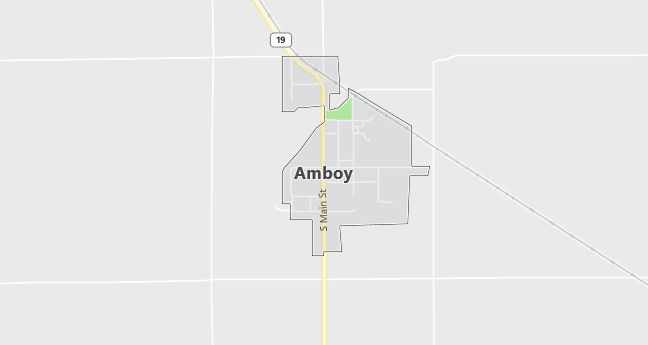 Map of Amboy, IN
