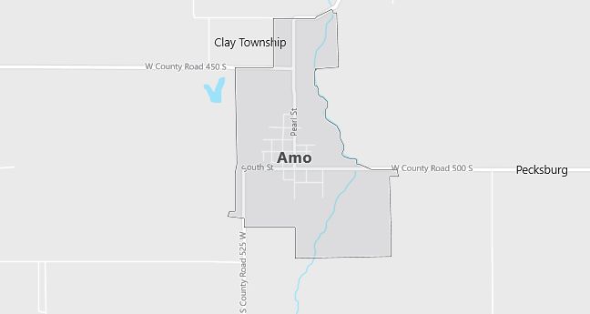 Map of Amo, IN