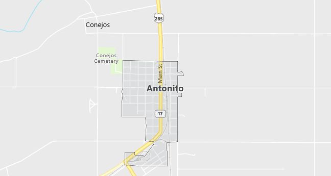 Map of Antonito, CO