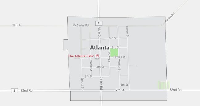 Map of Atlanta, KS