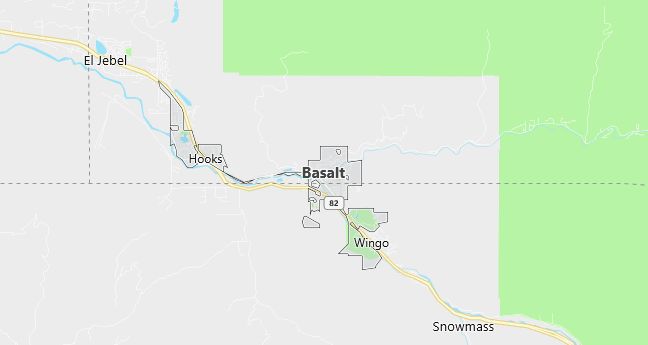 Map of Basalt, CO