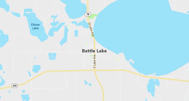 Map of Battle Lake, MN