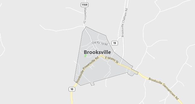Map of Brooksville, KY