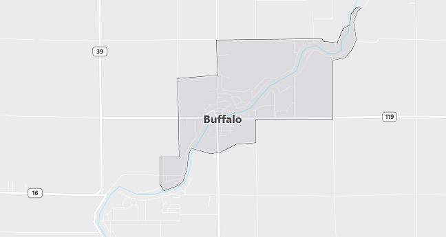 Map of Buffalo, IN