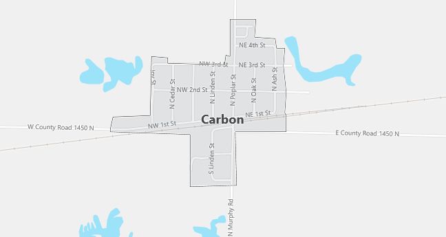 Map of Carbon, IN
