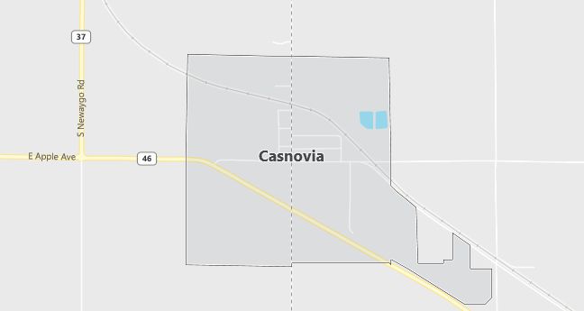 Map of Casnovia, MI