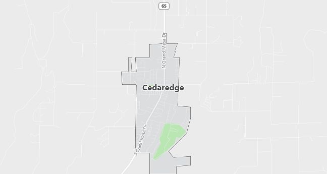 Map of Cedaredge, CO