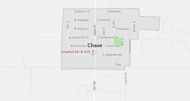 Map of Chase, KS