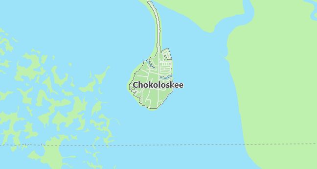 Map of Chokoloskee, FL