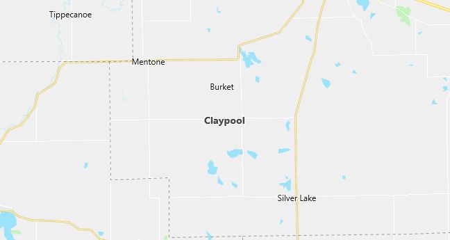 Map of Claypool, IN