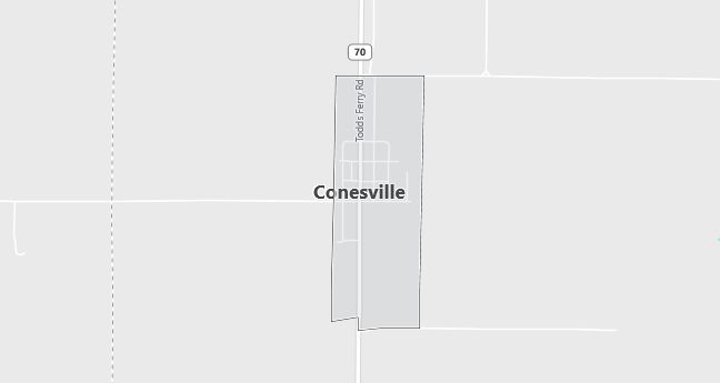 Map of Conesville, IA