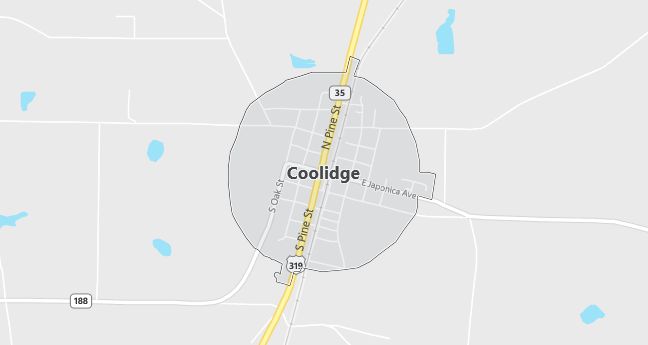 Map of Coolidge, GA