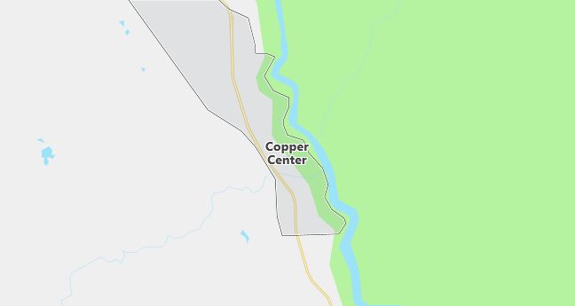 Map of Copper Center, AK