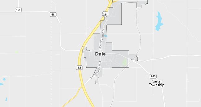 Map of Dale, IN