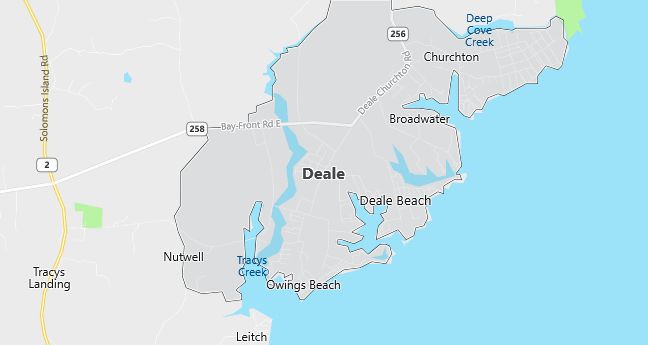 Map of Deale, MD