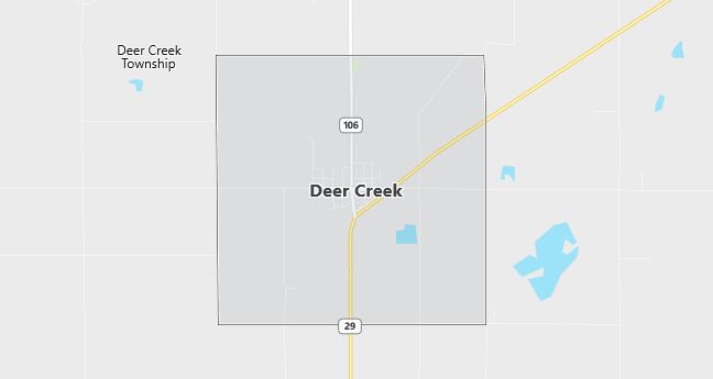 Map of Deer Creek, MN