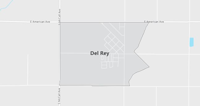 Map of Del Rey, CA