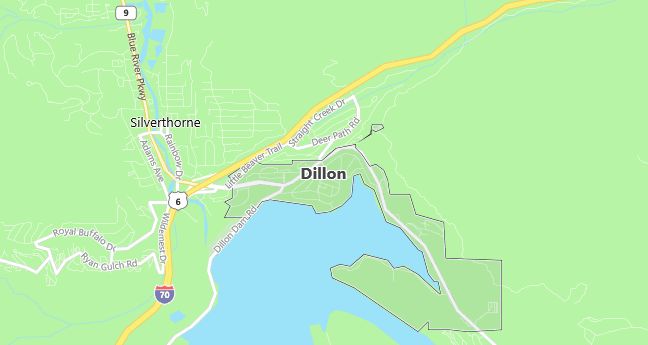 Map of Dillon, CO