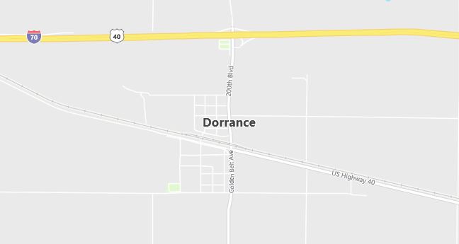Map of Dorrance, KS
