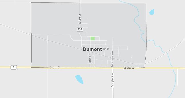 Map of Dumont, IA