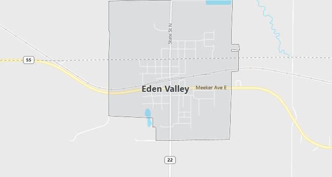 Map of Eden Valley, MN