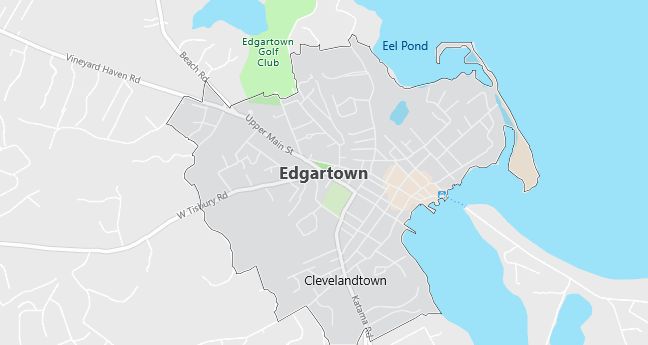 Map of Edgartown, MA