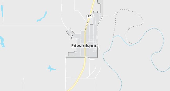 Map of Edwardsport, IN