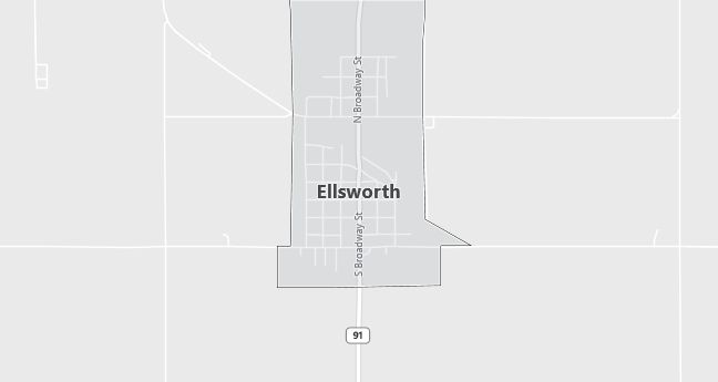 Map of Ellsworth, MN