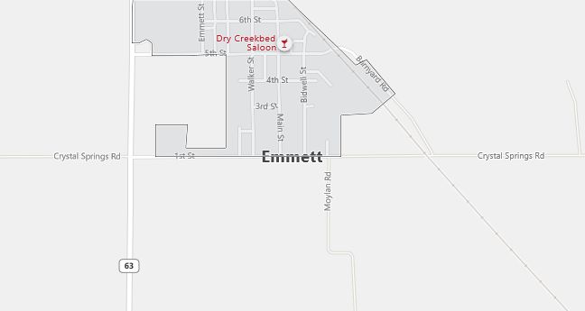 Map of Emmett, KS
