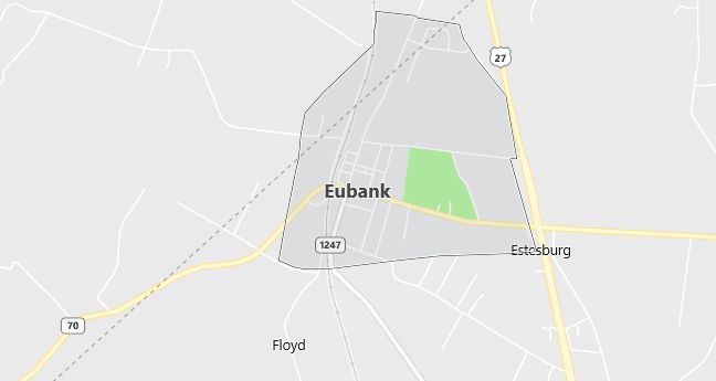 Map of Eubank, KY