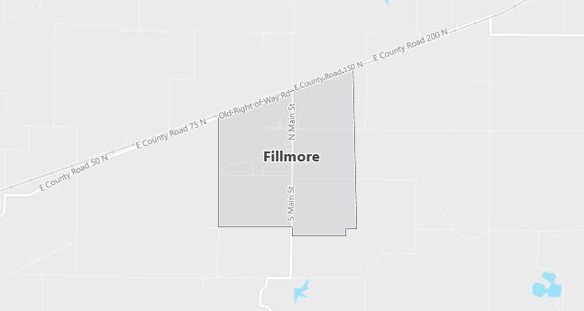 Map of Fillmore, IN