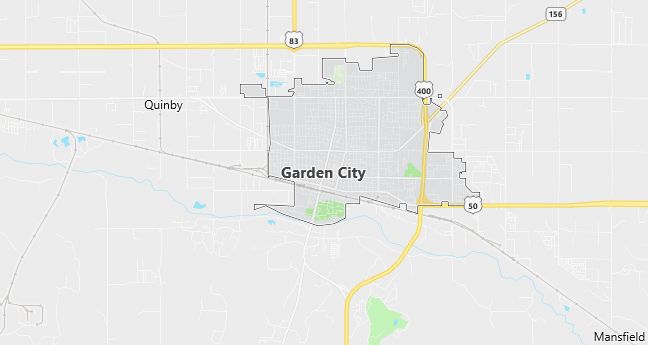 Map of Garden City, KS