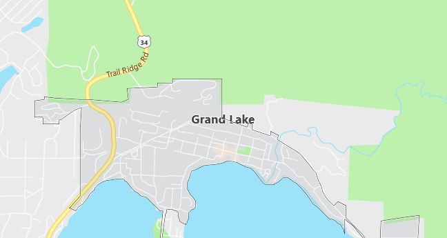 Map of Grand Lake, CO