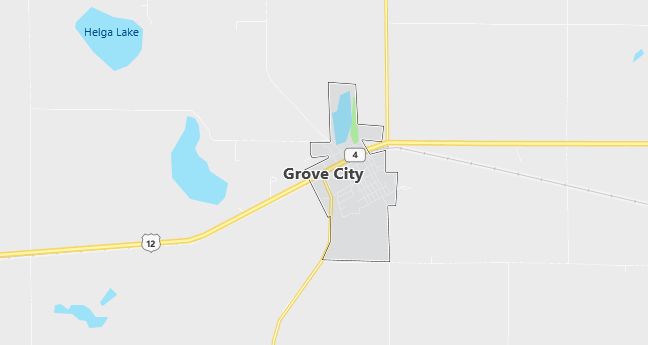 Map of Grove City, MN