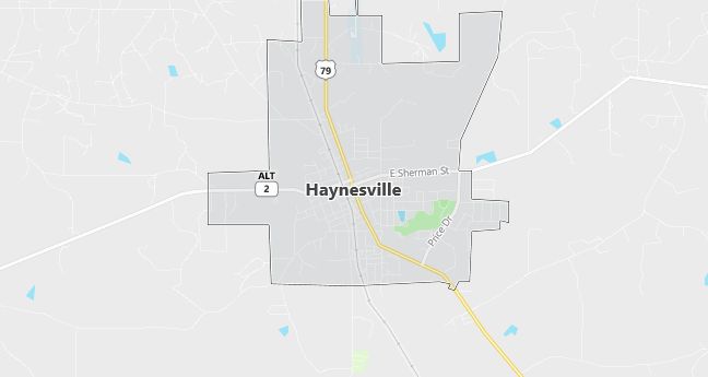 Map of Haynesville, LA
