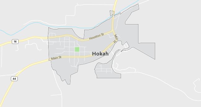 Map of Hokah, MN