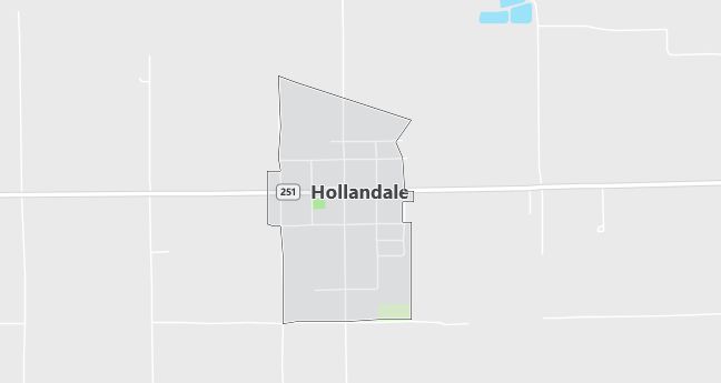 Map of Hollandale, MN