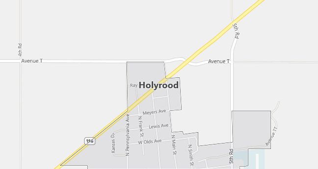 Map of Holyrood, KS
