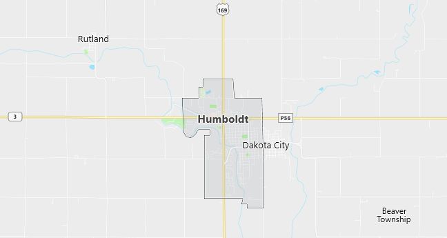 Map of Humboldt, IA