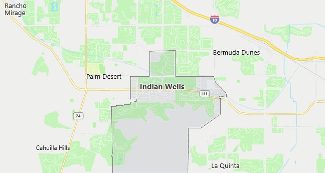 Map of Indian Wells, CA