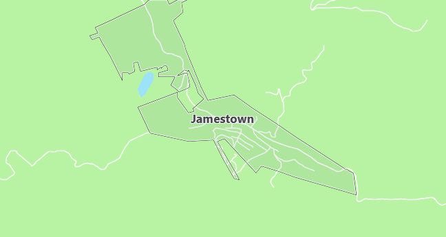 Map of Jamestown, CO