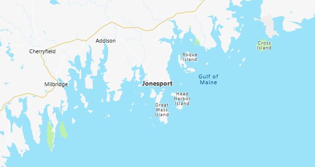 Map of Jonesport, ME