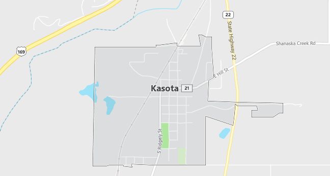 Map of Kasota, MN