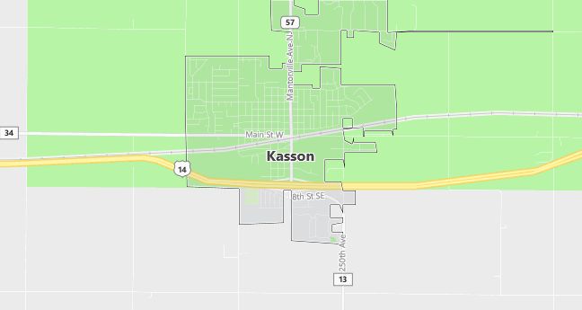 Map of Kasson, MN