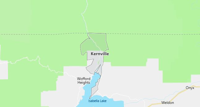 Map of Kernville, CA