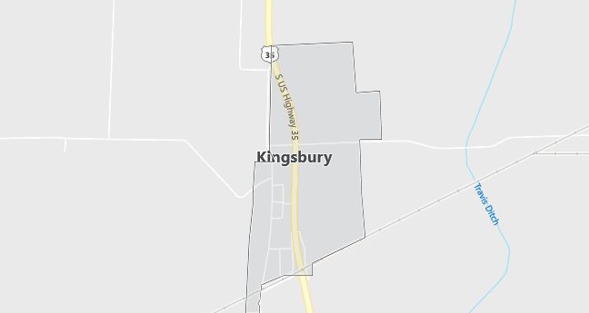 Map of Kingsbury, IN