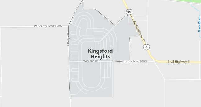 Map of Kingsford Heights, IN