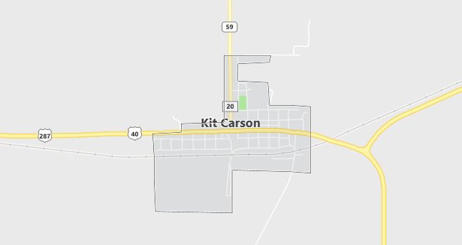 Map of Kit Carson, CO