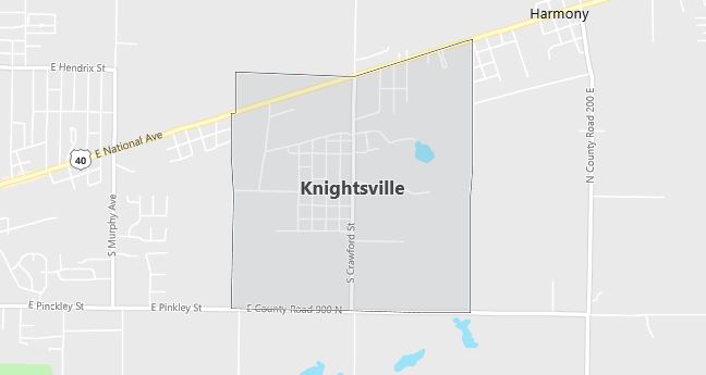 Map of Knightsville, IN